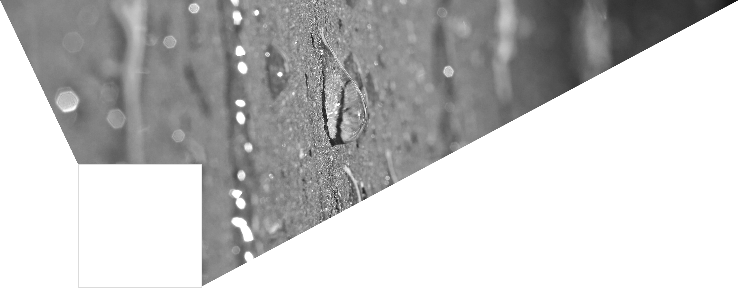 Afpareleffect van een geïmpregneerde gevel.